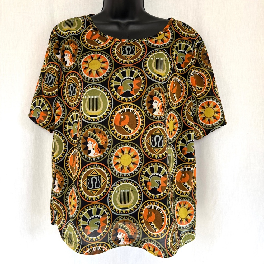 Bob Mackie Wearable Art Short-sleeved Women's Top